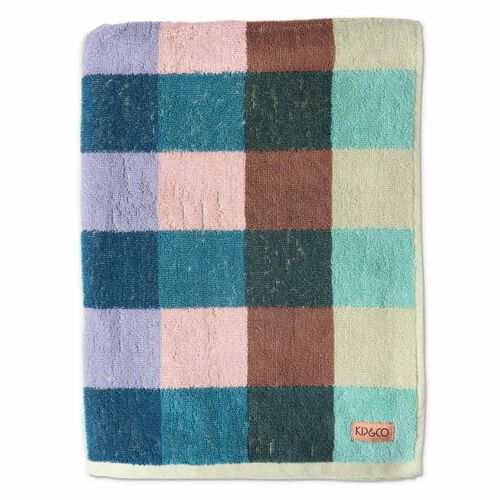Kip&Co Woodlands Tartan Terry Bath Sheet / Beach Towel